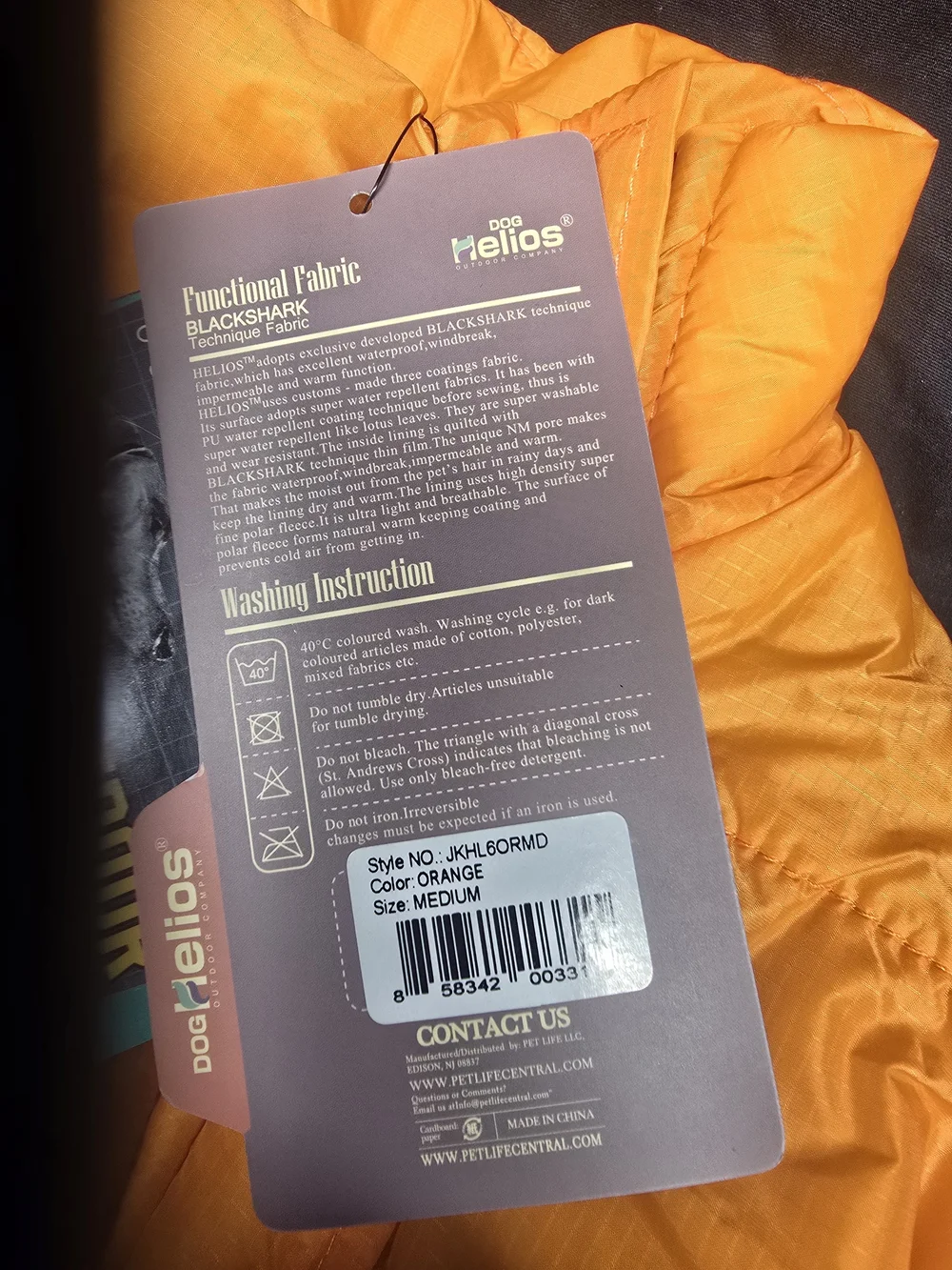 Dog Helios Lotus-Rusher Waterproof 2-in-1 Convertible Dog Jacket Medium